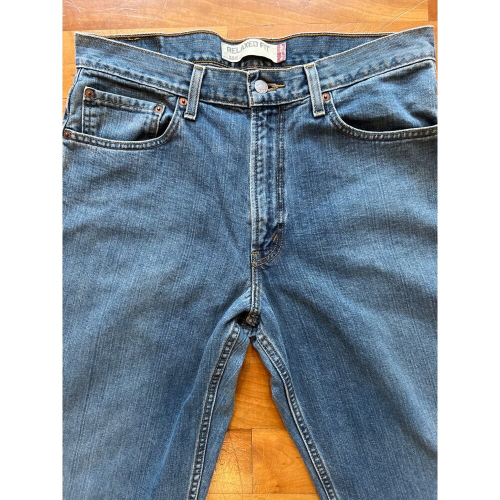 Levis 550 Mens Relaxed Fit Jeans W34 L32 100% Cotton Made In Colombia - Picture 2 of 9